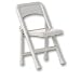Silver Folding Chair - Wrestling Figure Accessories (For WWE & TNA Action Figures)_s-1
