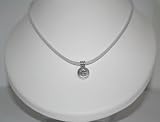 18 Sterling Silver Rope Chain With 6mm White Cubic Zirconia