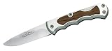 Nieto Pocket Knife, stainless, Aluminium-Handle, Olive Wood-, Clip