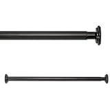 Source Global 52 to 90-Inch In Tension Rods, Black