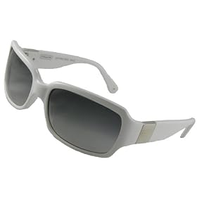 Coach Sunglasses, Delphine S443, White Frame  Fade Grey Lenses