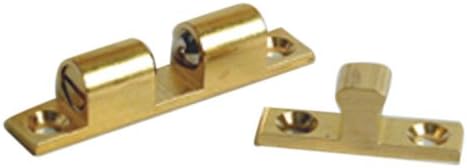 RV Designer H221, Bead Catch, Brass, 2 inch, 2 Per Pack, Cabinet Hardware