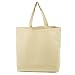 Loving Nature Collection - Canvas Tote Bag - 100% Eco-Friendly Turkish Cotton, Color: Natural Beige, Size: Large