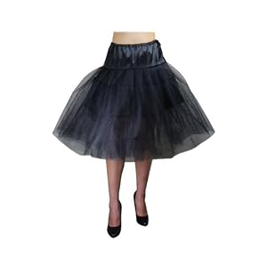 Black Petticoat Three Layers Underskirt Pannier