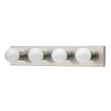 Sea Gull Lighting 4738-98 Center Stage Four-Bulb Vanity, Brushed Stainless Finish