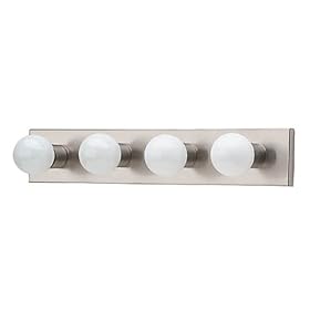 Sea Gull Lighting 4738-98 Center Stage Four-Bulb Vanity, Brushed Stainless Finish
