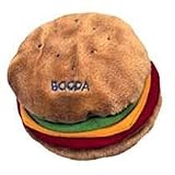 Booda Soft Bite Large Burger Dog Toy (5'' diameter dog toy - Burger)