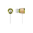 New Zenex ZN-EP5497C-Green Wooden iPod/MP3 Earbuds w/3 Eartips + Case