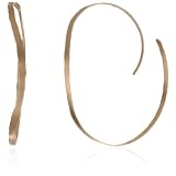 Renee Garvey 14k Rose Gold Large Matte Spiral Hoop 