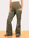 Motherhood Maternity: 3 Way Belly Twill Cargo Pockets Boot Cut Maternity Pants