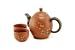 Teavana Red Oval Blossom Yixing Teapot Set