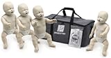 4-Pack of Prestan Infant Manikins (with CPR Rate Monitor and FREE Carrying Case) - Model Number: PP-IM-400M