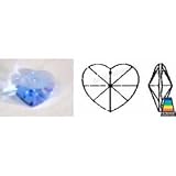 Swarovski Strass Sapphire Blue Heart #8781-28