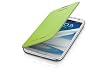 Samsung Original sch�tzende Display-Klappe / Flip-Cover EFC-1J9FLEGSTD (kompatibel mit Galaxy Note 2 / Note 2 LTE) in lime green