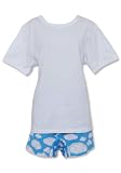 Sleepyheads Clouds White & Blue T-Shirt and Short Set