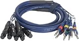 Pyle Pro PPSN812 8 Ch Snake Cable 1/4'-XLR Female 9 ft.