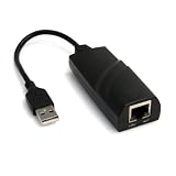 StarTech.com Compact Black USB 2.0 to Gigabit Ethernet NIC Network Adapter (USB21000S)