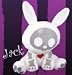 Skelanimals 8 Shadow Plush Series 1 - Jack the Rabbit