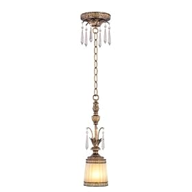 La Bella Mini Pendant in Vintage Gold Leaf