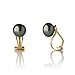 Genuine Pearl Clip On Earrings Iridescent title=
