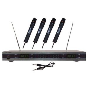 PYLE 4 MIC VHS WIRELESS MIC SYSTEM On Sale