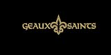 New Orleans Geaux Saints Car Window Decal Sticker Metallic Gold 8"