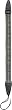 Performance Plus Hootenanny Woven Nylon Guitar Strap, Gray / Tan