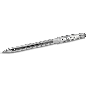 Pilot G-Tec-C Ultra Fine Black 0.4mm Rollerball Pens Dozen