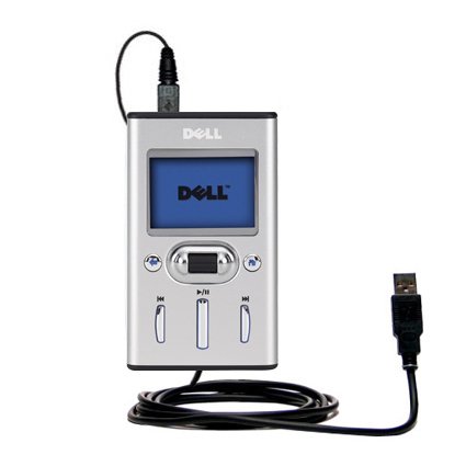 Classic Straight USB Cable for the Dell Pocket DJ 5GB 15GB with Power Hot Sync and Charge capabilities - uses Gomadic TipExchange Technology