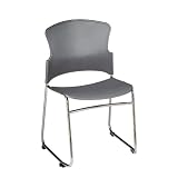 Plastic Stackable Chair With Armrests. Package of 4 by OFM INC.