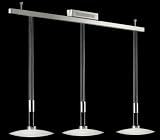 Halogen Pendelleuchte Shine Pendant, 3-flammig, Matt/Chrom – Fischer 14473