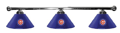 Chicago Cubs Pool Table Light - Chrome Bar