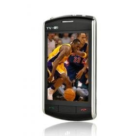 Blackberry F006 Dual Card Quad Band TV Function WIFI JAVA Flat Touch Screen Cell Phone Black free shipping(2Gb TF Card)