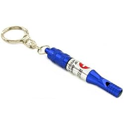 Keychain Whistle ID Holder Medical Emergency Info Tool