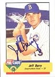 Jeff Barry, Binghamton Mets - Mets Affiliate Autographed Card
