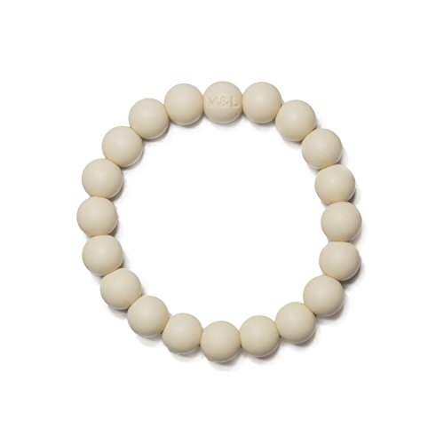 Mama & Little - Michelle Silicone Teething Bracelet - Cream