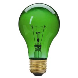 25W Transparent Green Party Light Bulb