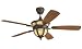 : Monte Carlo 5WCR56RBD Woodcrest, 56-Inch 5-Blade Outdoor Ceiling Fan with Remote and Uplight, Roman Bronze Motor Finish and Teak ABS with Grain Blades