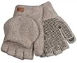 Knit Convertible Mittens with Dots - Free Shipping