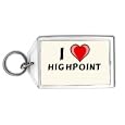 I Love Highpoint Keychain