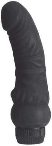 Waterproof Vibrating Futurotic Black Velvet 6.25" Veined Dong