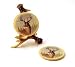 4 Deer Antler drink COASTERS home decor Cabin Lodge