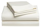 Pike Street 1000-Thread-Count Egyptian Cotton Queen Sheet Set, Ivory