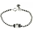 Beaded Bracelet for Baby Children in Antique Sterling Silver