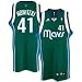 adidas Dallas Mavericks #41 Dirk Nowitzki Green 2nd Road Swingman Basketball Jersey