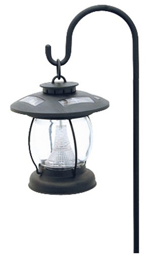 Woods Industries 95763 Moonrays Mariner Single Hanging Black Solar Fixture