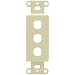 Oem Systems Company IWM-3P-A Decorator Style 3 Connector Plate (Almond)