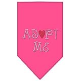 Mirage Pet Products Adopt Me Rhinestone Bandana, Small, Bright Pink
