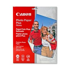 Canon CNM2311B001 Photo Paper Plus- Glossy- 8-.50in.x11in.- 20SH-PK- White