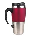 NEW! Auto Heated Travel Coffee Tea Mug Cup Red - 12V & USB